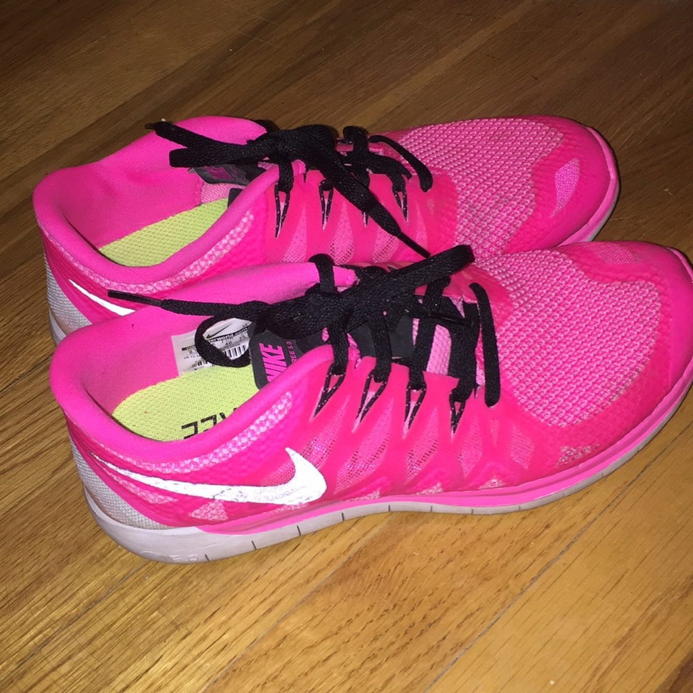 Pink Nike sneakers